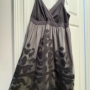 INC International Concepts Charcoal and Black Dress